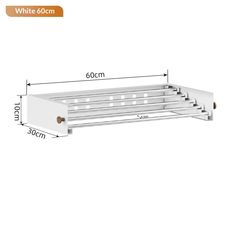 Balcon Invisible Rack de séchage à la maison Vêtements intérieurs