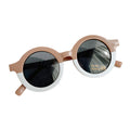 Lunettes de soleil pour enfants Cadre rond Protection solaire et mode d'ombre solaire Tous appariements