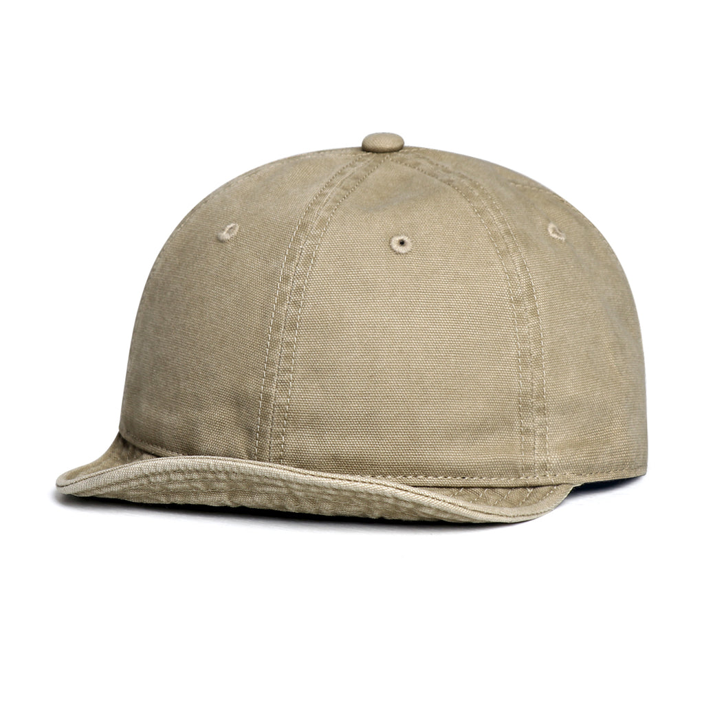 Style japonais Rétro Lavé à l'eau toile décontraction Soft Brim Casquette de baseball pour quotidien commu
