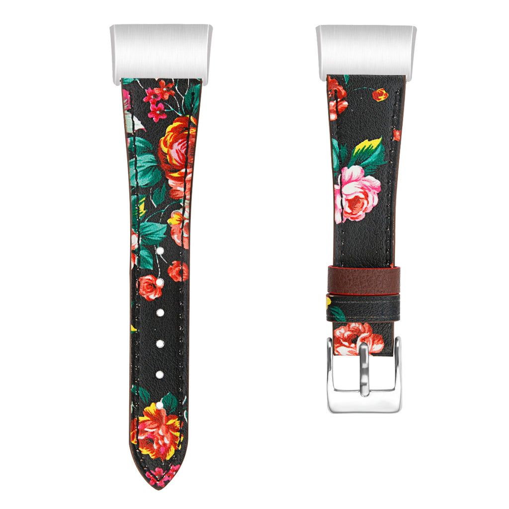 Pour Fitbit Charge34 Smart Watch Bracelet en cuir véritable Première couche Cowhide