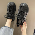 Femmes Épaisseur de semelle Hauteur Augmenter Papa Chaussures Ins Trendy Retro Arrivée Automne Versatile L