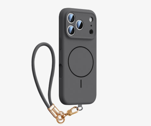 Applicable à 17 Fine Circle Magnetic Phone Case Silicone liquide