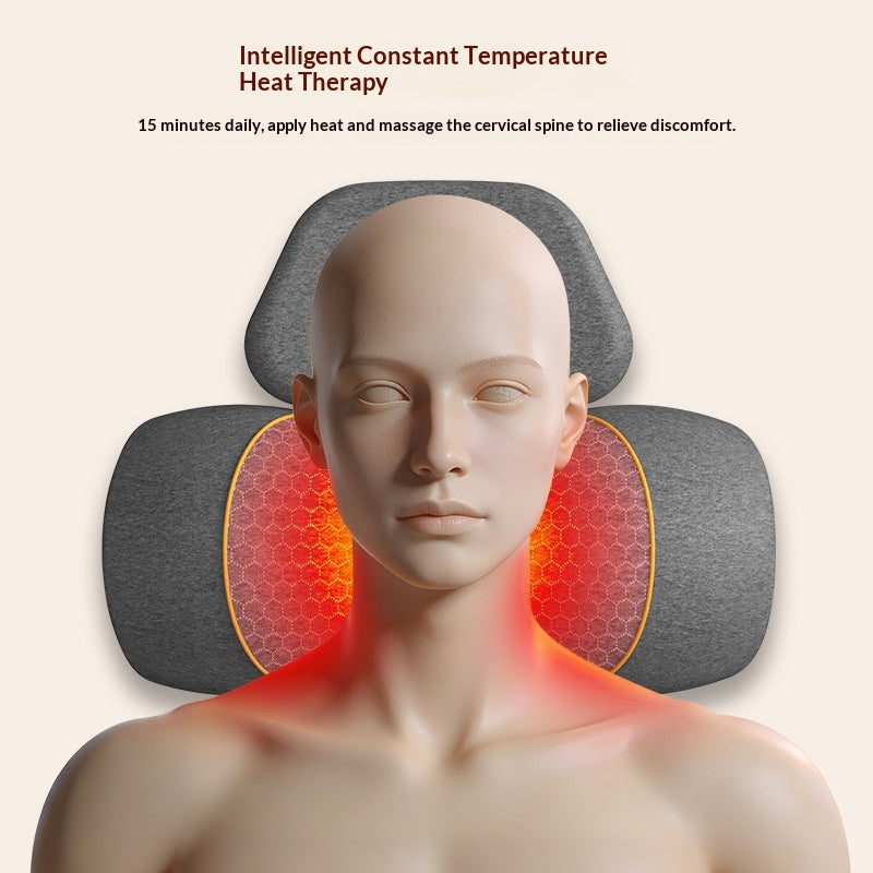 Massaire d'oreiller de soutien à l'oreiller avec brassage de vibration chauffé intelligent