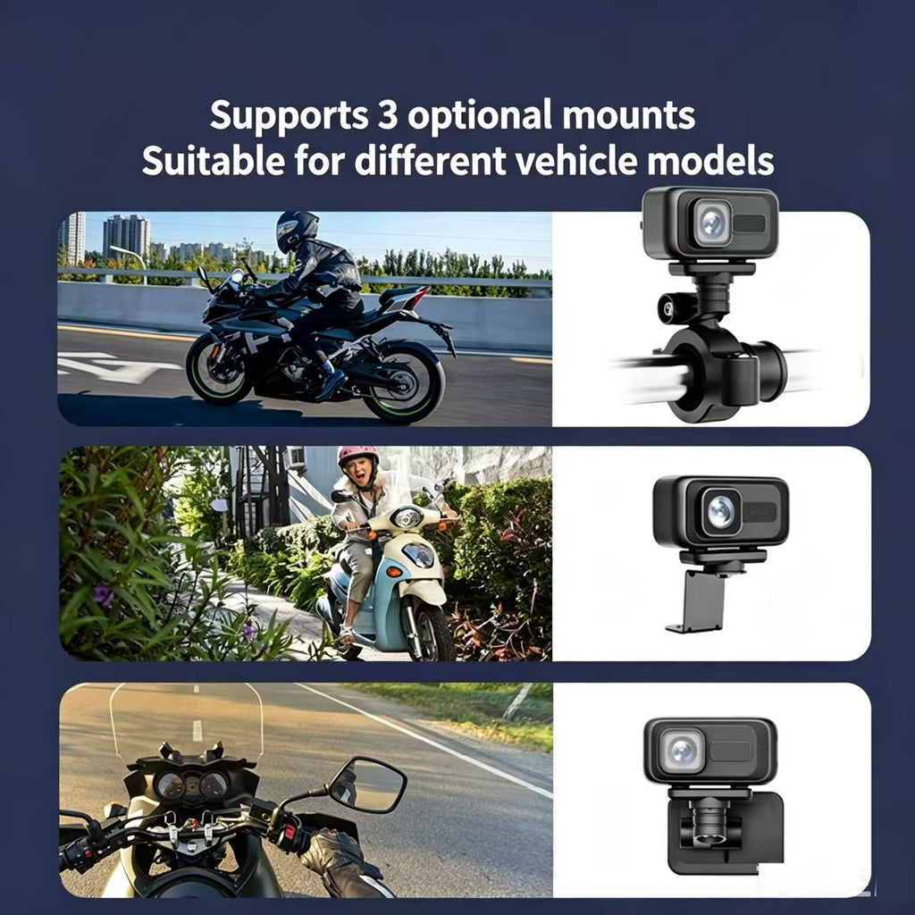2K Moto Dash Cam Outdoor Riding Caméra de sport étanche pour vélos électriques
