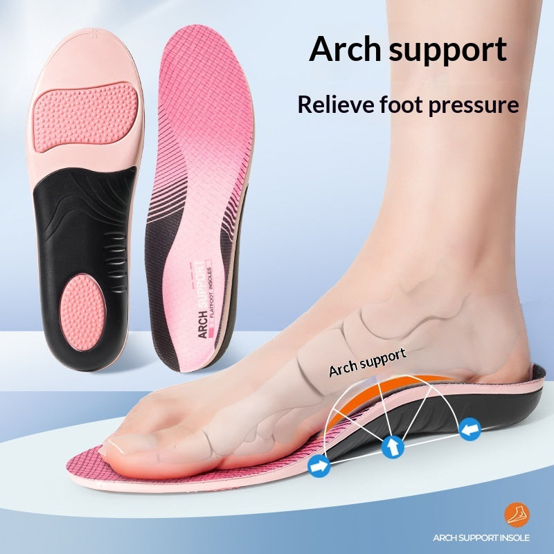 Semelles de support d'arc avec une coupe en U pour prévenir la surpronation et la supination