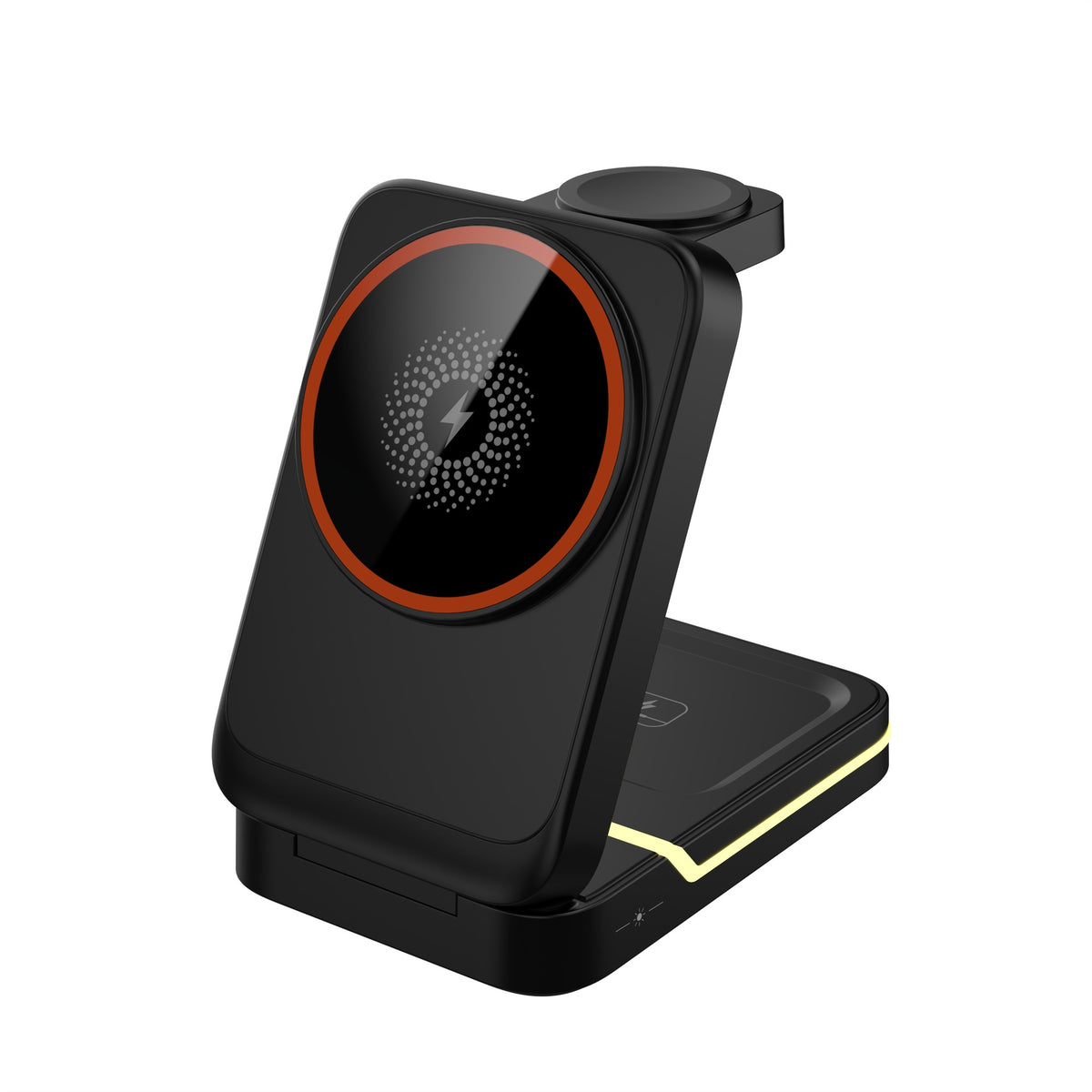 3-in-1 Foldable Fast Charging Stand with Magnetic Wireless Charging