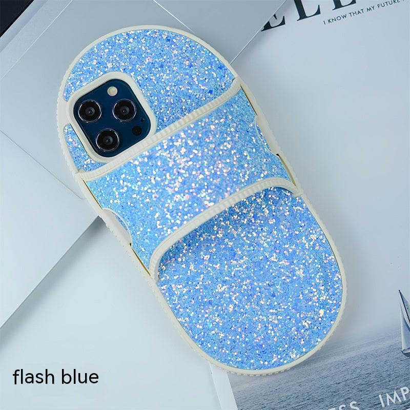 Étui téléphonique pour chaussons en Strass