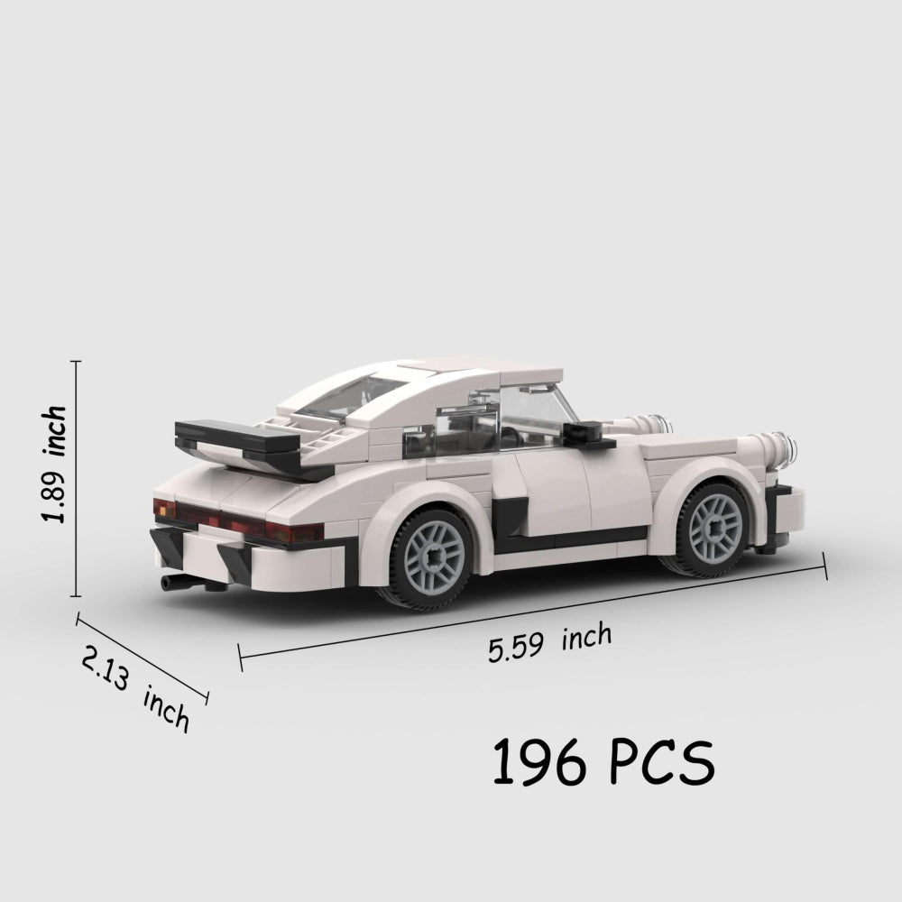196-Piece Retro Sports Car Building Blocks