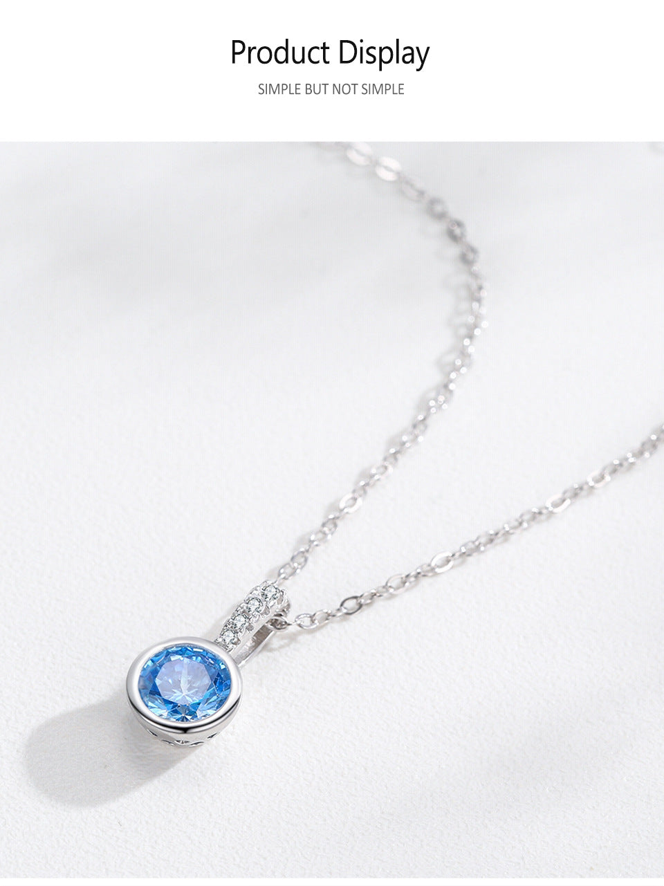 Boucles d'oreilles en diamant artificiel bleu de mer de luxe pour femmes