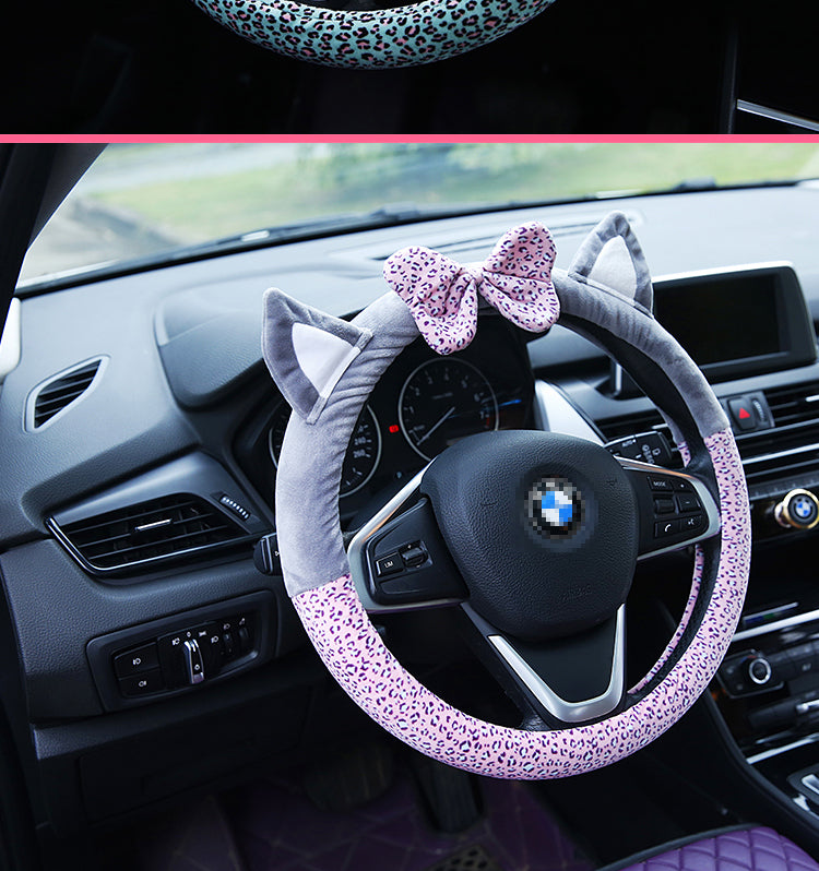 Mignon Cat oreille volante couverture roue courte peluche