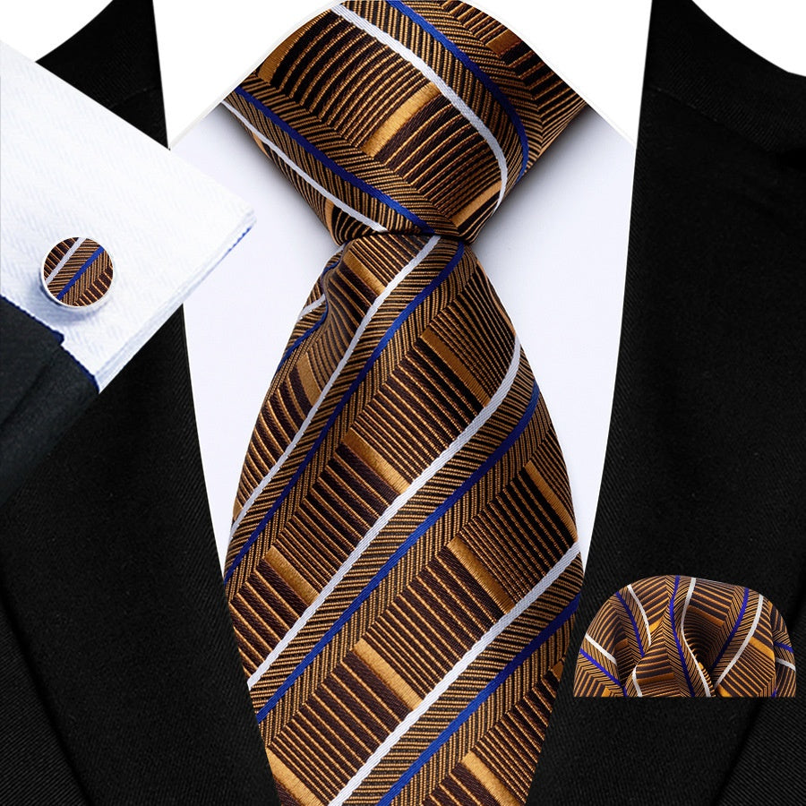 Business Hommes Tie formelle Set En stock Accessoires mode