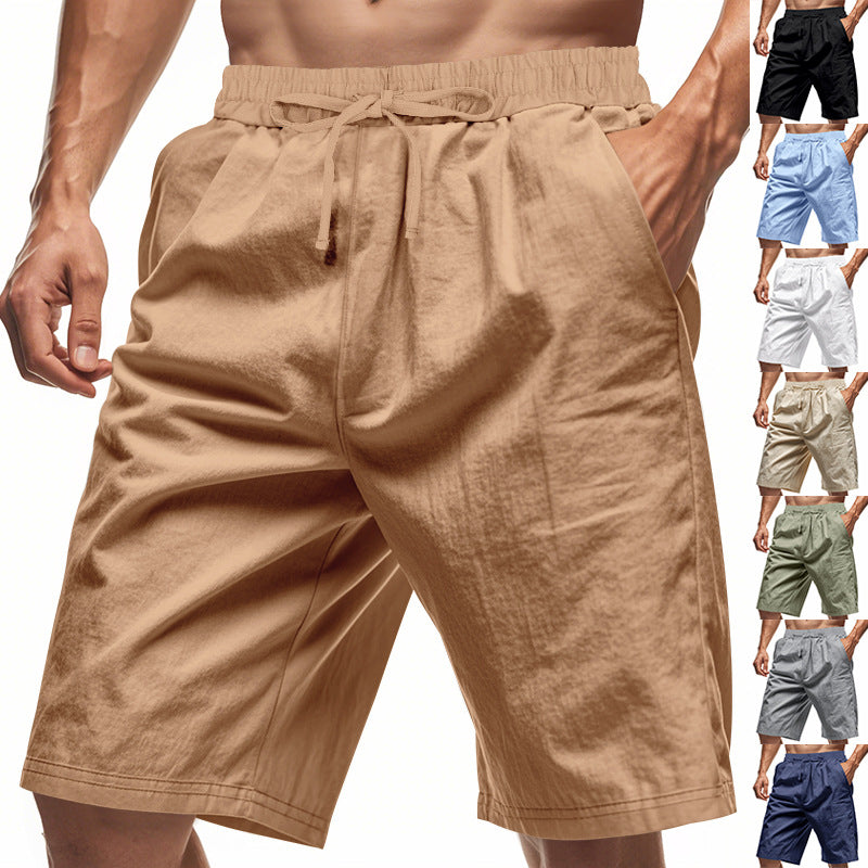Short homme Summer Thin Beach Casual Loose Short cinq points Homme's Outer Wear