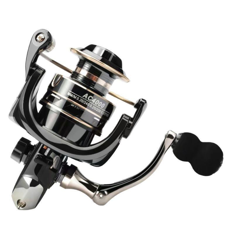 Bobine de pêche AC Spinning Bobine de pêche universelle Bobine de pêche tout-métal conçu pour L