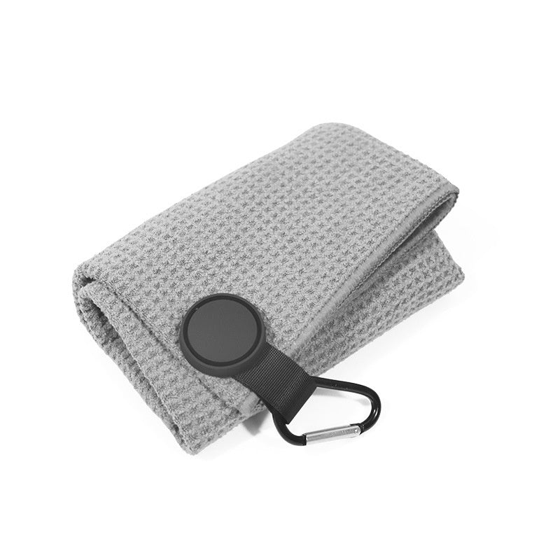 Serviette de golf magnétique ronde en microfibre