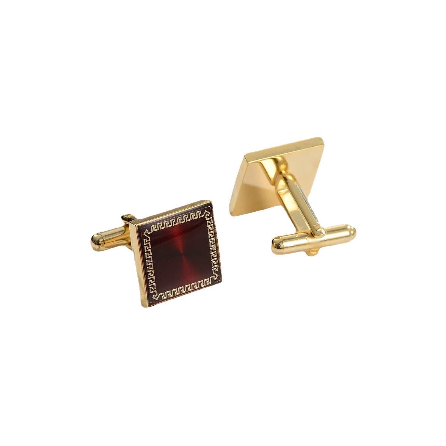 Daily Darcy Retro Patch Cufflinks en cuivre