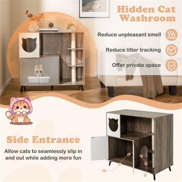 Boîte à litière Cat avec poste de découpe Cat