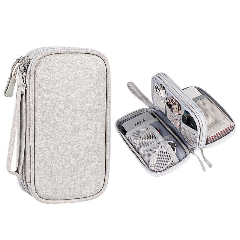 Mode Waterproof Data Cable Portable Power Bank Sac de rangement