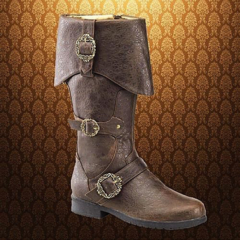Bottes en cuir Cosplay Renaissance médiévale