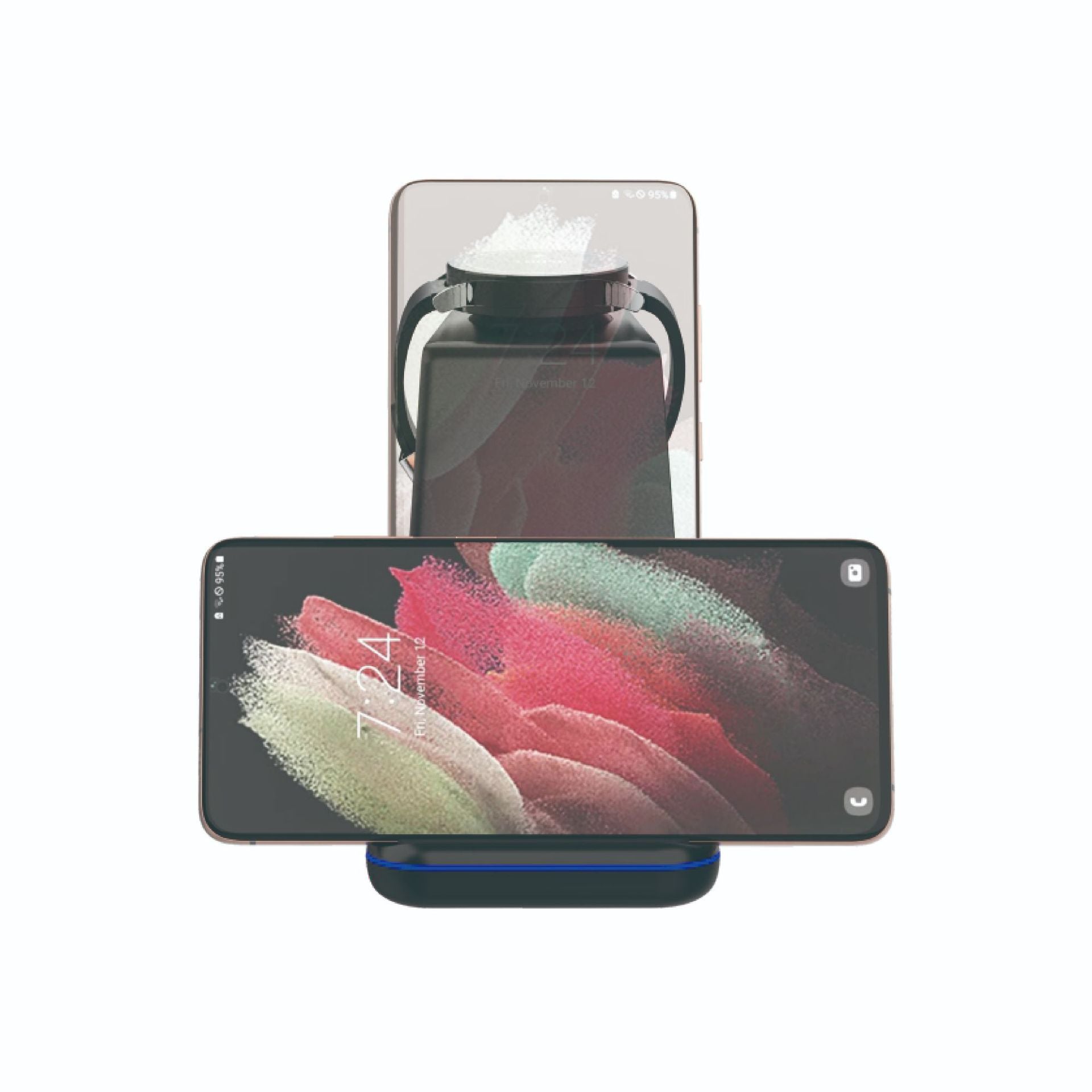 3-en-1 Chargeur sans fil 15W Support multifonctionnel charge rapide