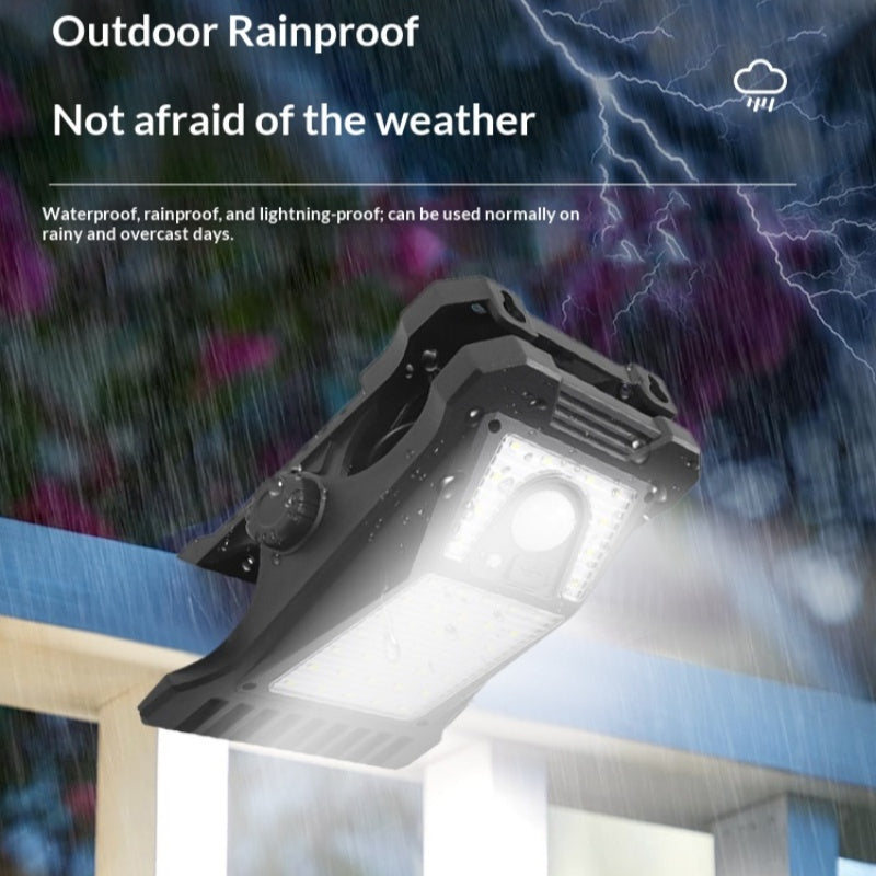 Portable extérieur Patio Human-Body-sensing Solar-Powered LED Wall Light