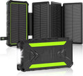 20 000mAh Banque d'énergie pliable à énergie solaire avec recharge sans fil