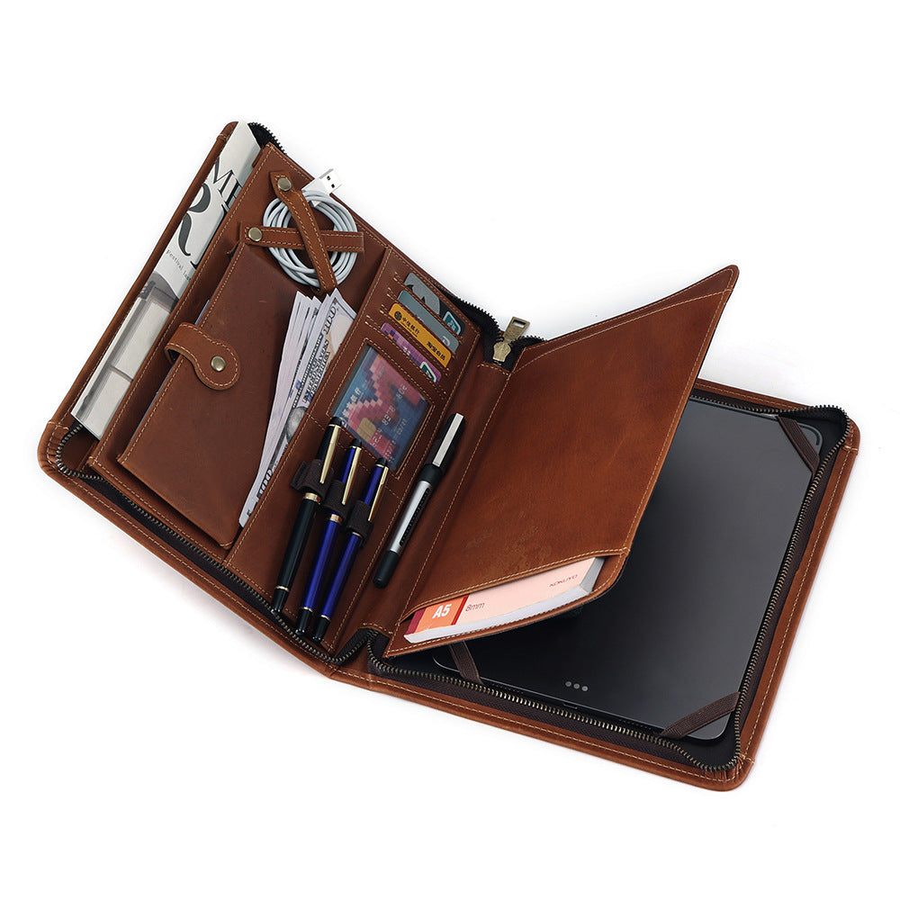 Cowhide Coque de protection informatique Sac en cuir