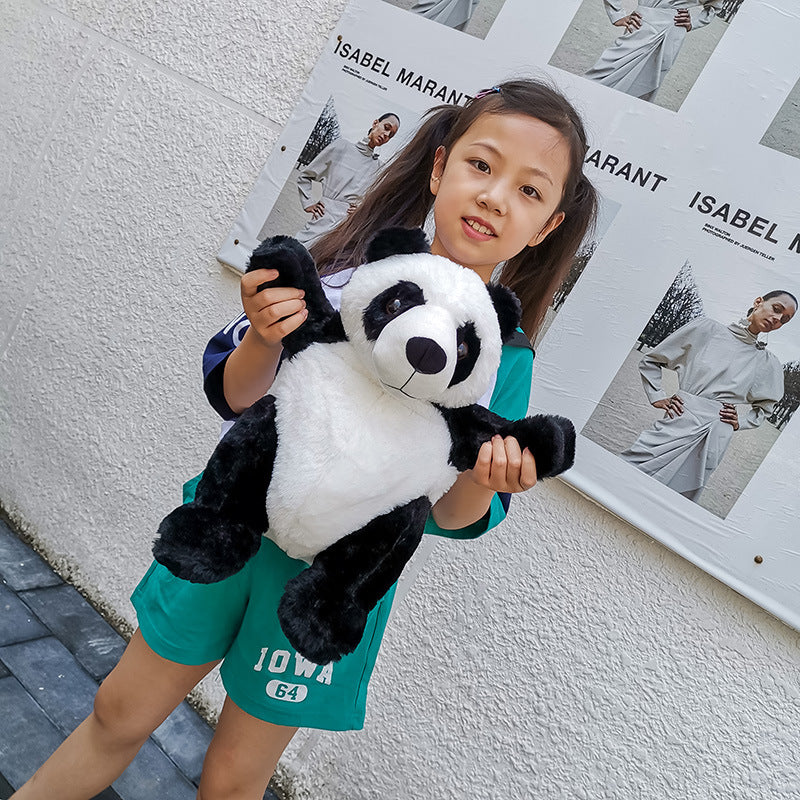 Mignon Panda petit sac à dos mode garçons et filles en peluche de dessin animé