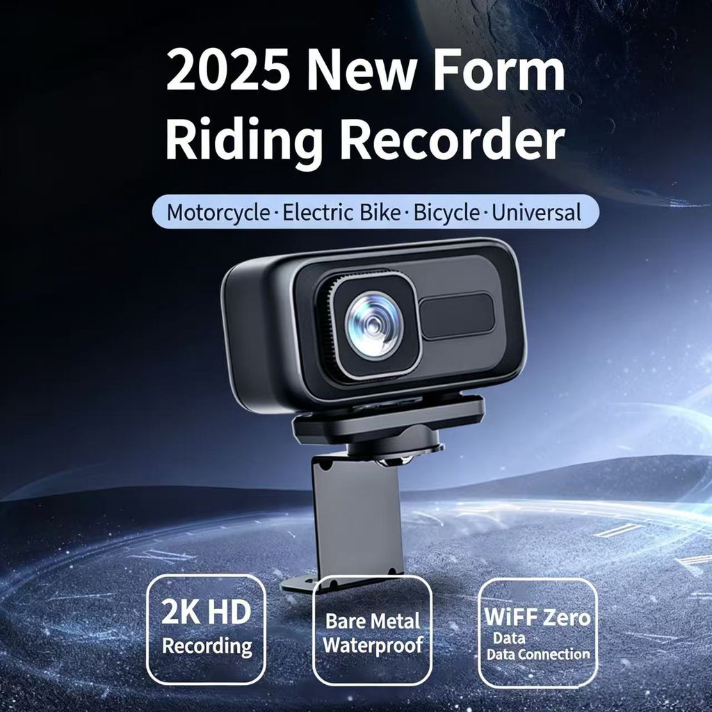 2K Moto Dash Cam Outdoor Riding Caméra de sport étanche pour vélos électriques