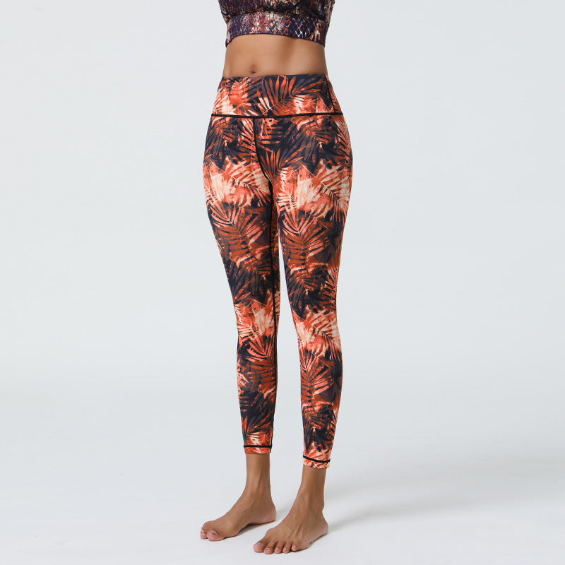 Leggings de yoga imprimés pour femmes