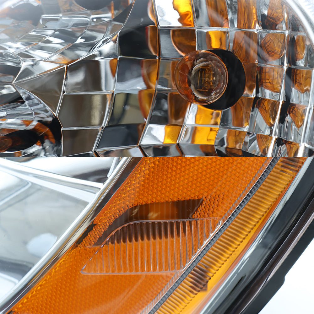 Chrome phares compatibles avec Kenworth T680 2013-2021 Ampoules incluses côté conducteur