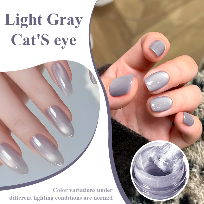 MsRainbow Starry Series Taro Grey Cat Eye Gel polonais 10ml