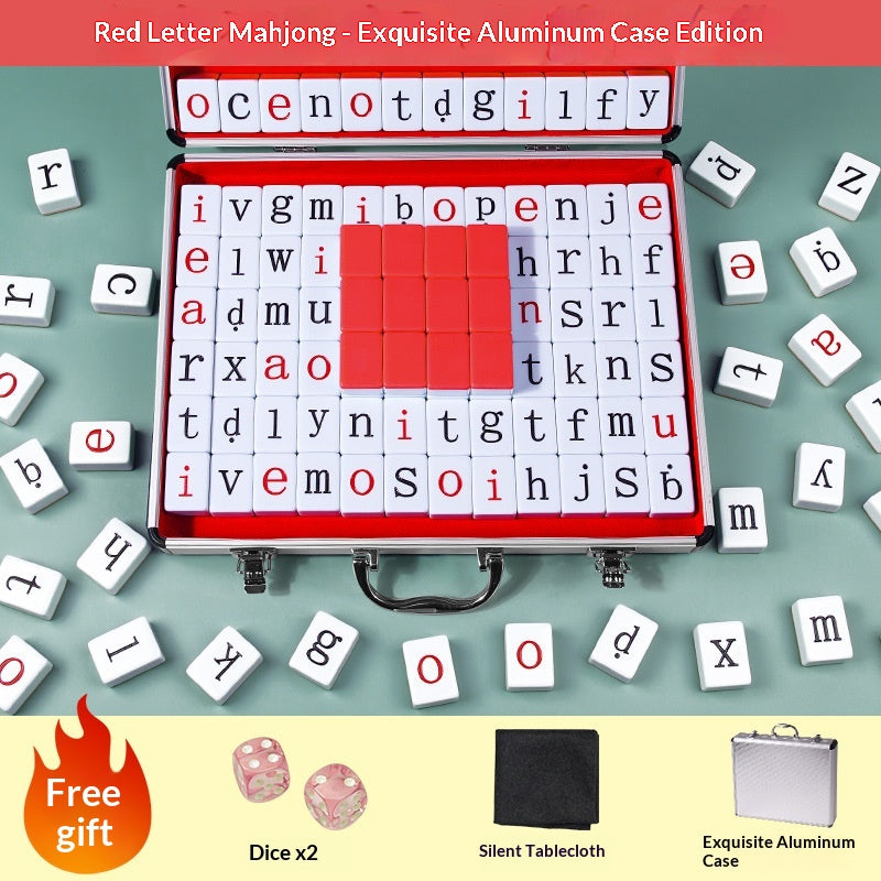 Jeu d'orthographe de mots Alphabet Mahjong