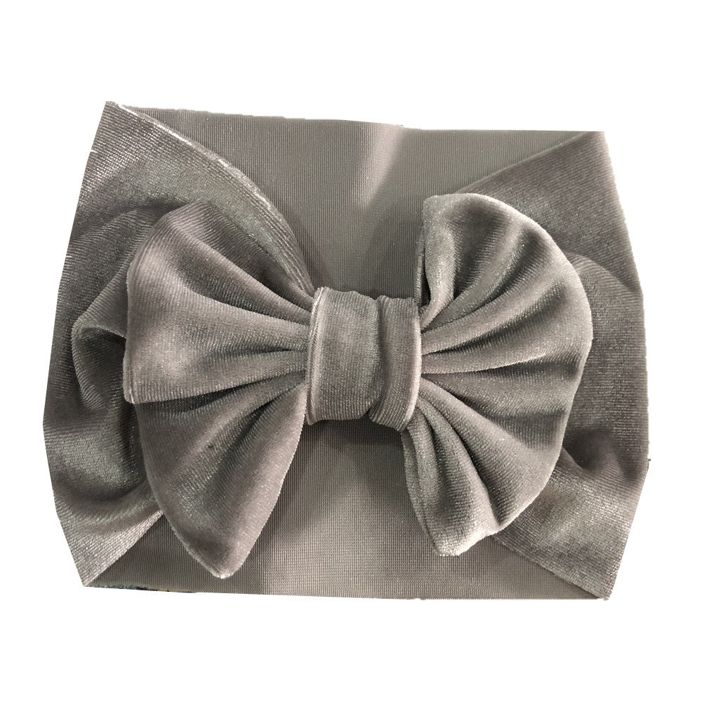 Bandeau de velours festif multicolore pour enfants avec accessoires cheveux stretchy