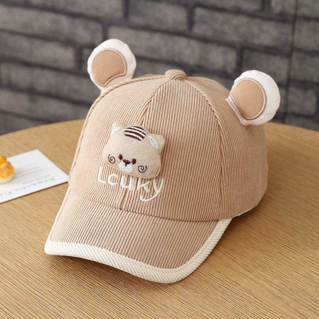 Le style d'automne des enfants Hommes et femmes Corduroy bâillon tête de baseball Cap Sui
