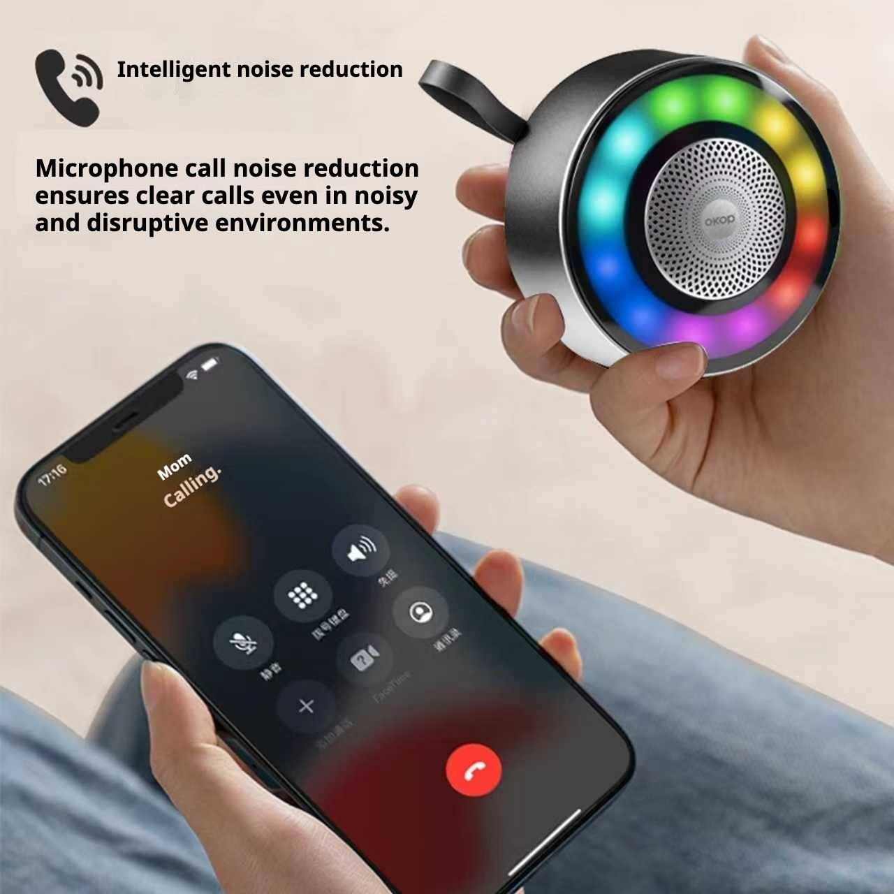 KP-594 Mini haut-parleur Bluetooth sans fil en métal sans fil Portable Outdoor-Ready Carte TF S
