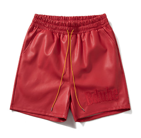 Brodé Lettre Couleur Matching Drawstring Pantalons de plage