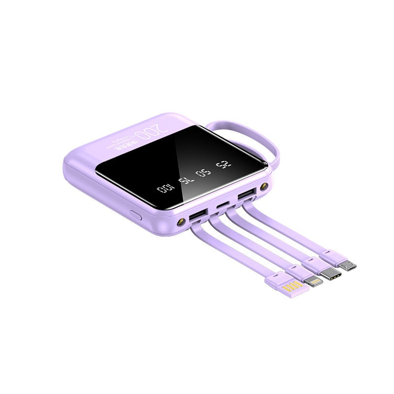 Power Bank Mini Compact Portable Mirror Chargement rapide Alimentation mobile de grande capacité