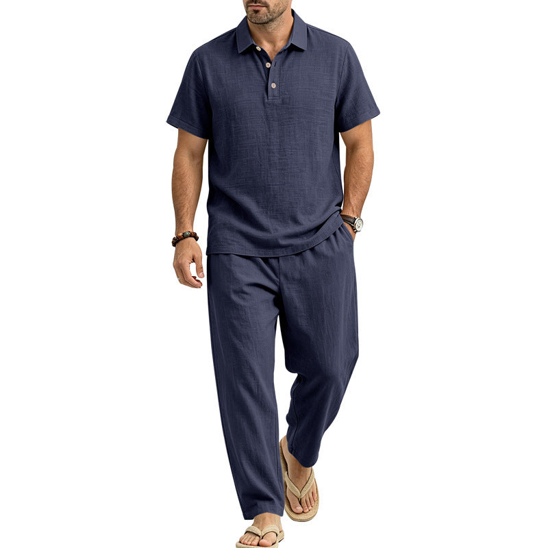 Haut à manches courtes et pantalons pour hommes