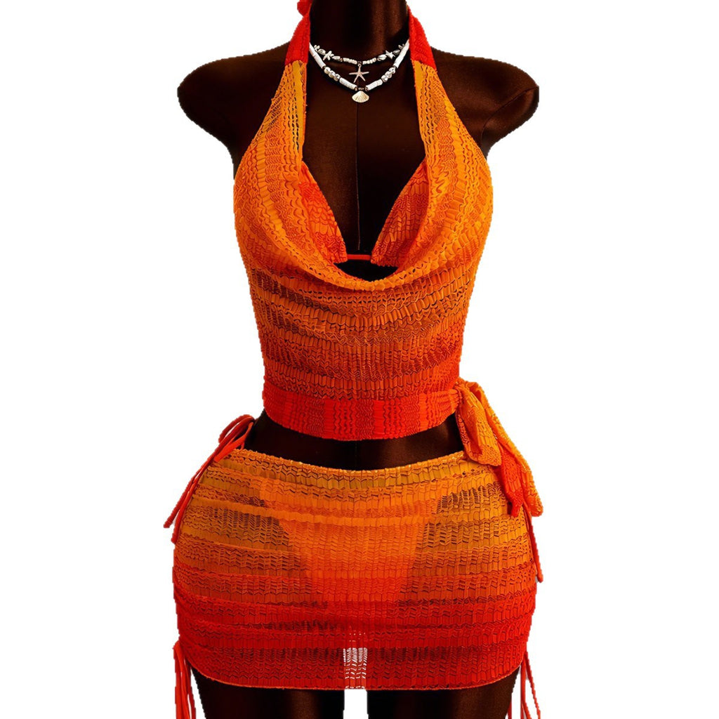Sexy Halter-Neck Dentelle-Up Bikini maillot de bain pour femmes