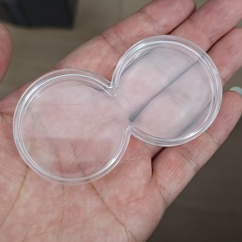 Pièce de protection en acrylique transparent à double cercle