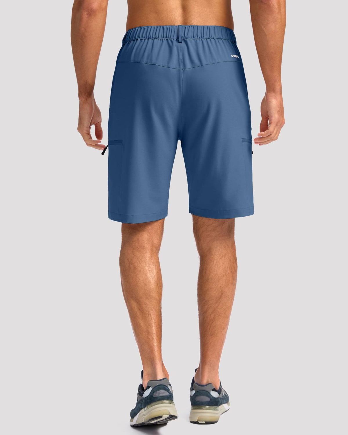 Cargo Shorts homme Multi poches zippées Elastic Waist Quick Dry 2 Couleurs Randonnée en plein air