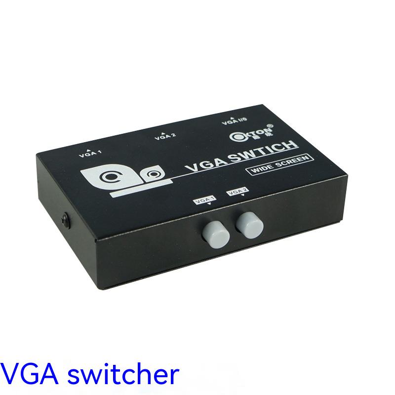 2-in-1-out VGA Host Computer Bidirectional Video Switch Share Device