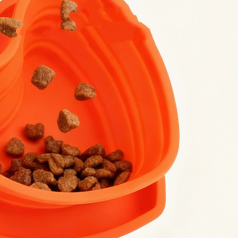 Pet Outdoor Bowl Portable Polding Silicone Bowl