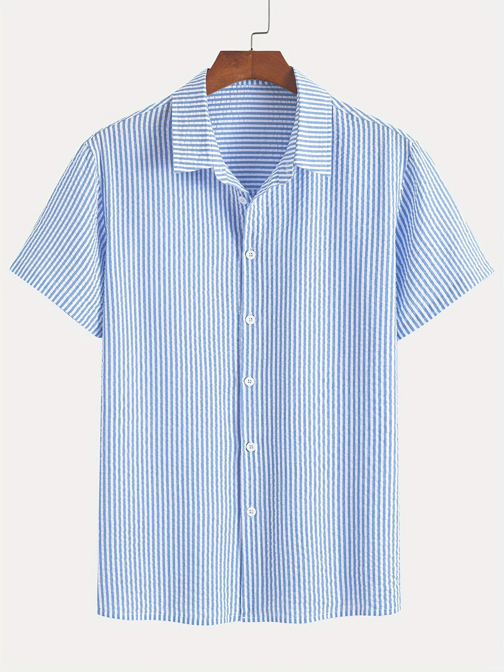 Chemise retro à manches courtes pour hommes
