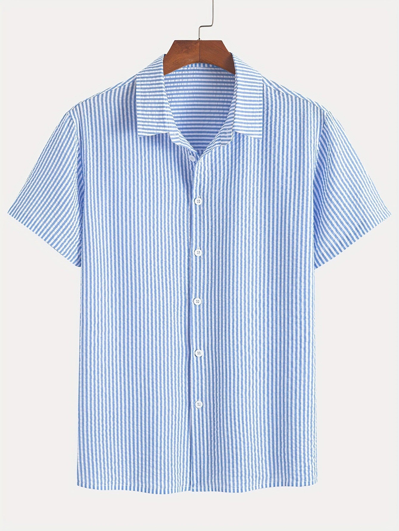 Chemise retro à manches courtes pour hommes