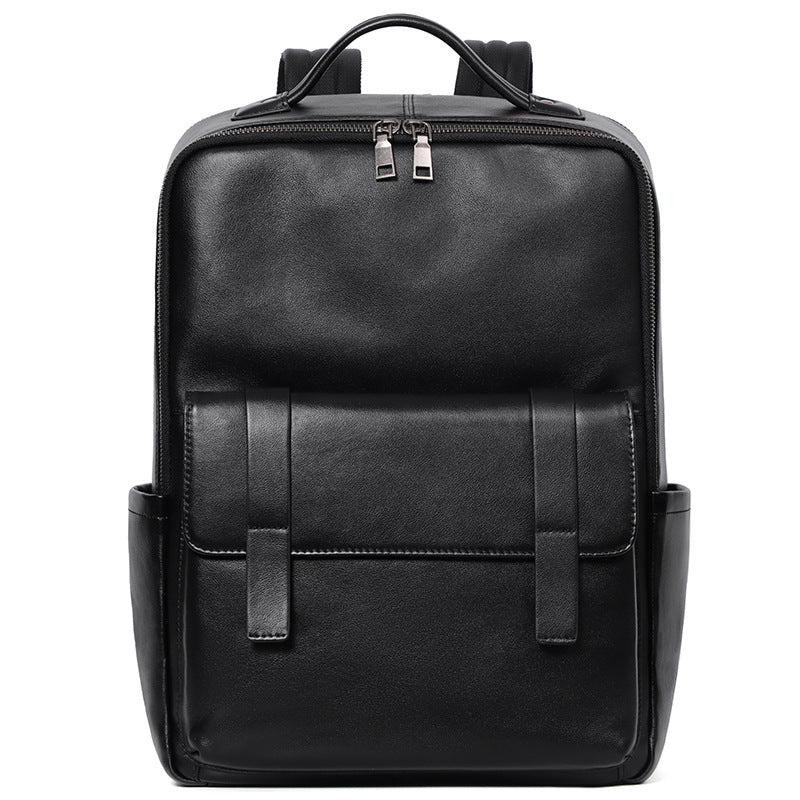 Sac à dos en cuir pour hommes de grande capacité