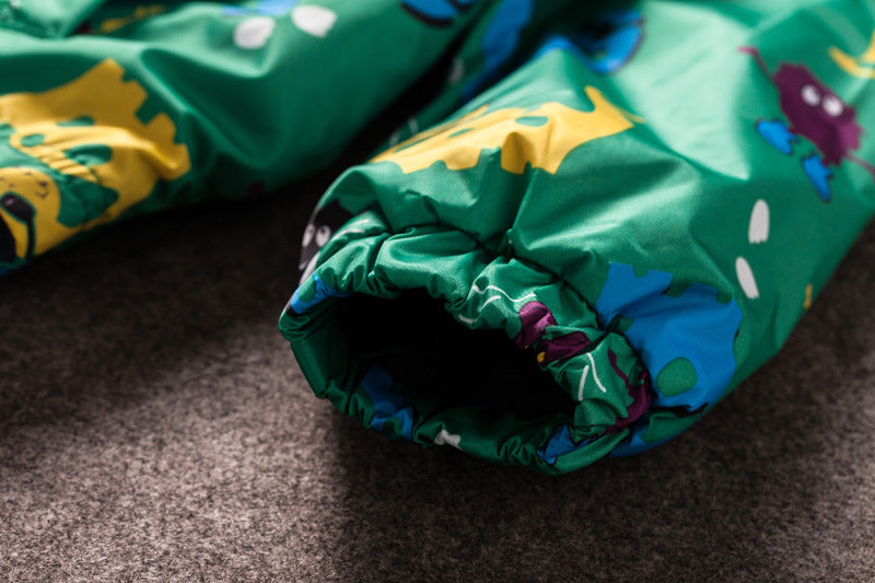 Veste pour enfants Garçons Mignon Dinosaur Windproof Et Veste imperméable Jack à capuche pour enfants