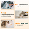 1Pc Smart Pet Fontaine d'eau Distributeur automatique d'eau pour chat 4.5L Chien rechargeable sans fil