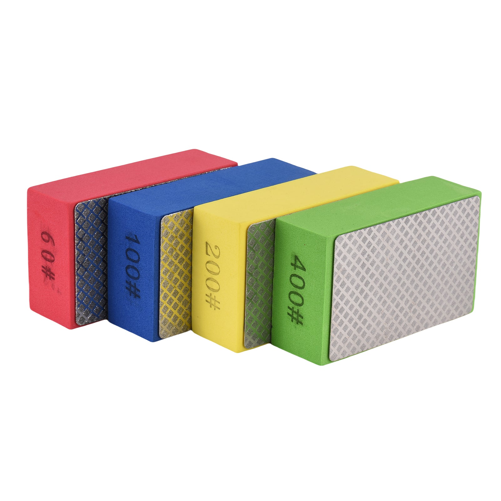 Pattes de polissage à la main en diamant Set Bloc de polissage en verre pointu Pattes de polissage à la main