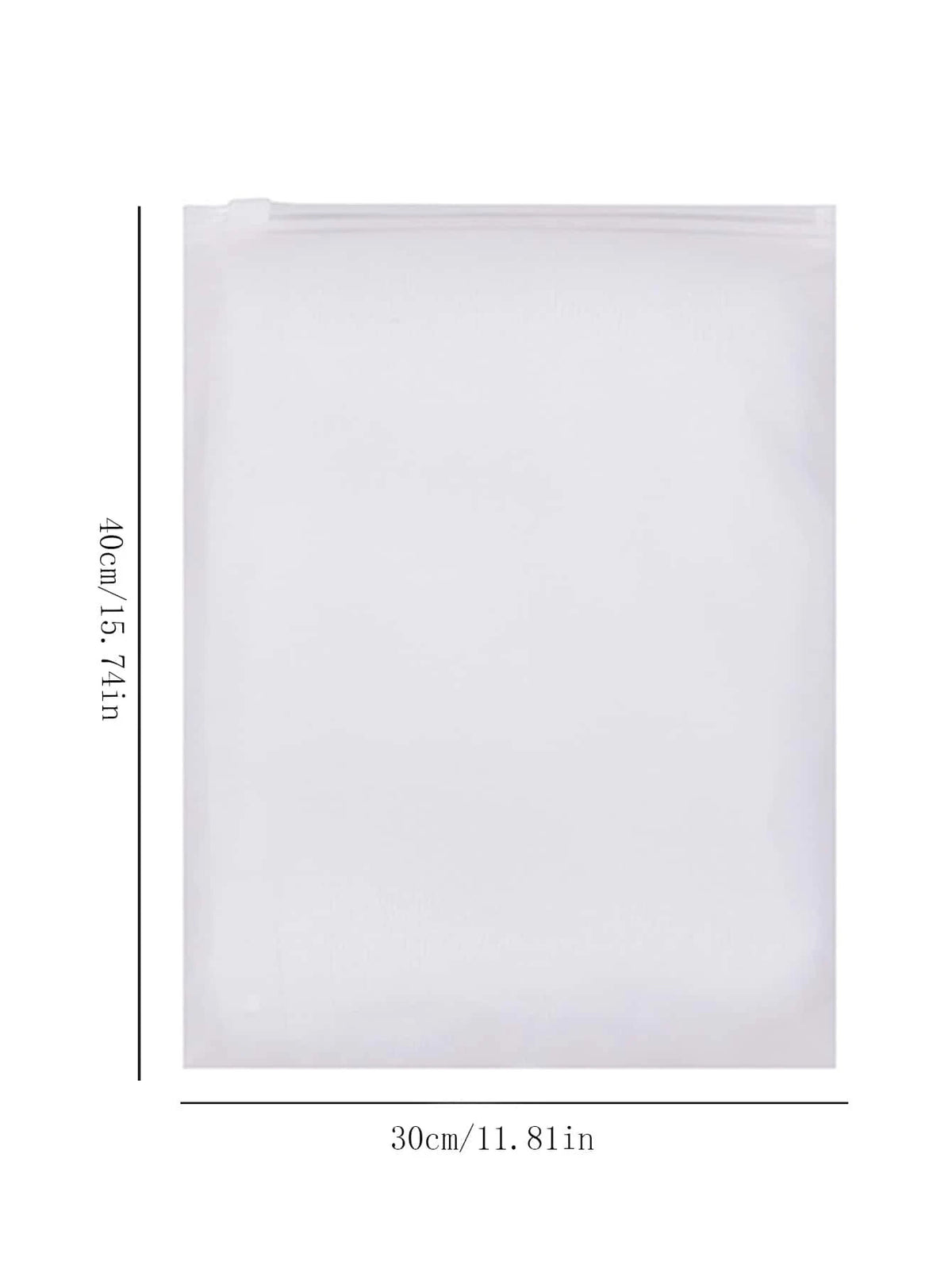 Vêtements Sac à fermeture éclair-Clear-40 * 30cm-10 pcs